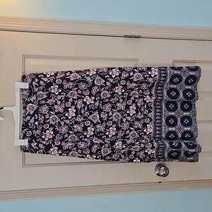 Talbots floral maxi skirt